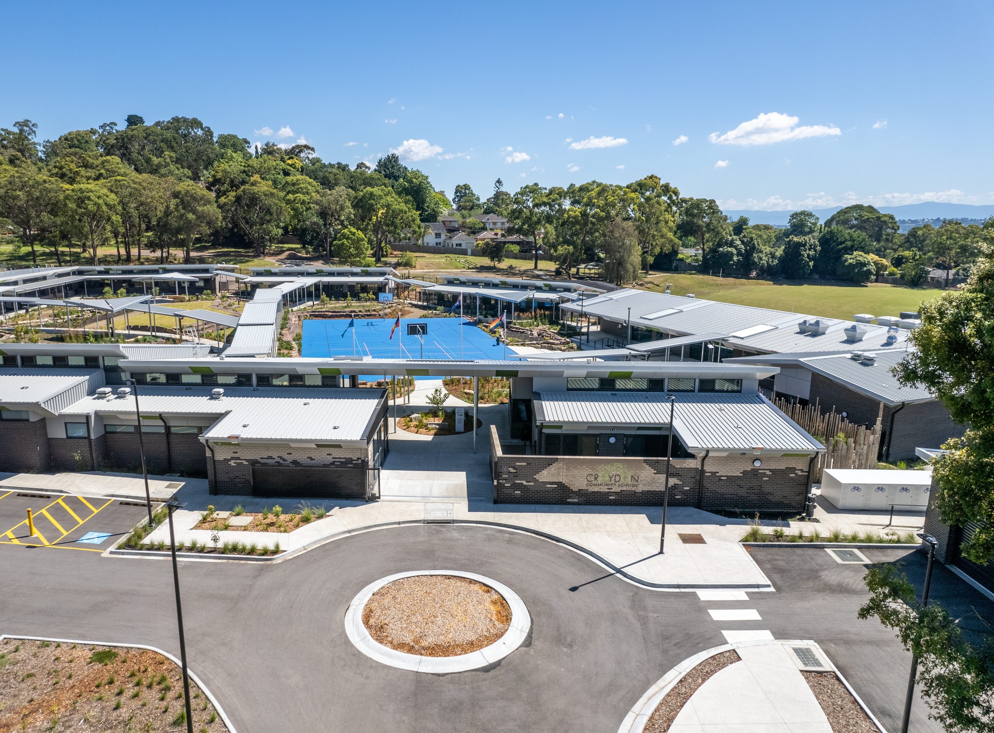 Croyden Community College aerial view