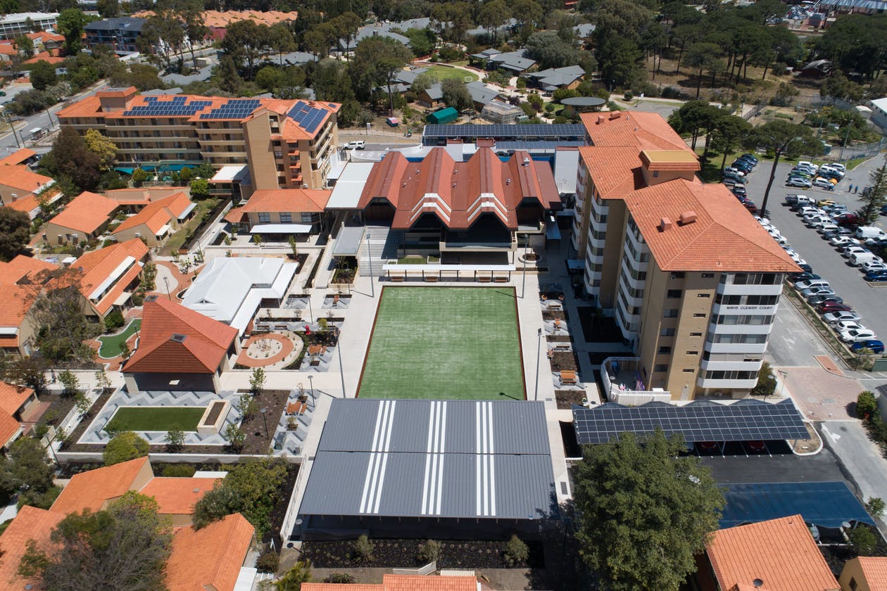 SwanCare Leisure Precinct aerial view