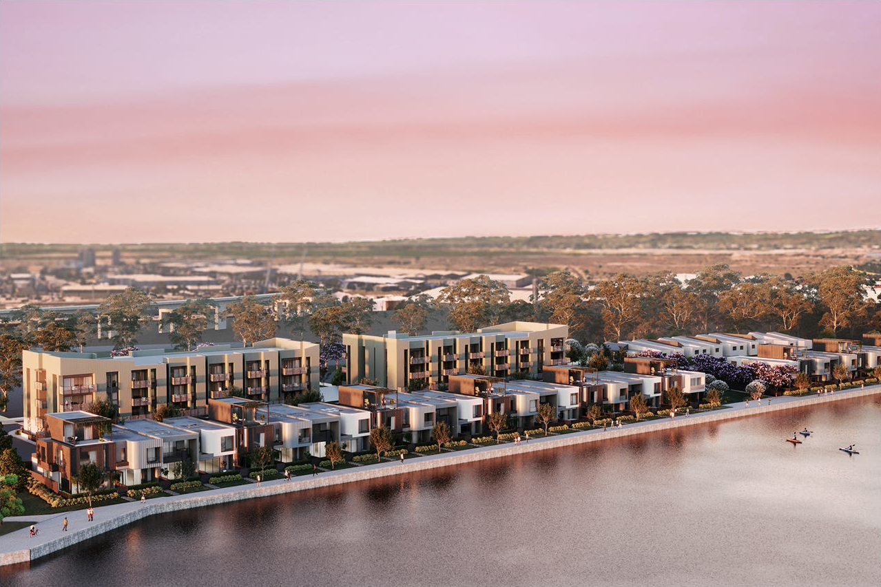 Dock One aerial view